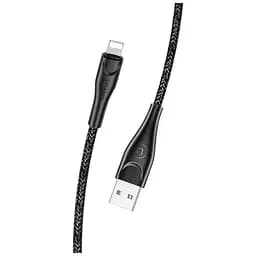 Кабель Usams US-SJ391 U41 Lightning Braided Data and Charging cable 1m Black