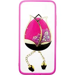 Чохол-накладка Toto TPU Case Decorative Stones IPhone 7 Plus/8 Plus Rose Flower Pink