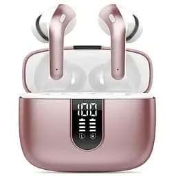 Bluetooth стерео наушники TWS X08 с зарядным кейсом с LED дисплеем и индикатором заряда и активным шумоподавлением