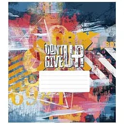 Тетрадь ученическая Dont Give Up Школярик 036-3314K-4 в клетку 36 листов