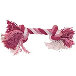 Игрушка для собак Croci Канат грейфер с узлами розовая 15 см