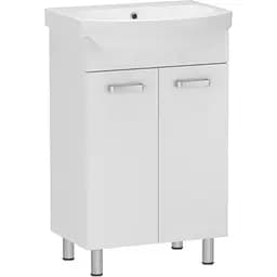 Тумба для підлоги RJ Soft-E з умивальником Solas 101456UA 55 см Білий RJFU021-0156WHSET(RJFU021-0156WH+101456UA) Білий
