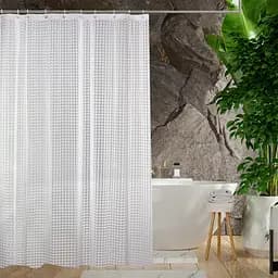 Штора для ванної кімнати Tiana Kraine Chrystal 3D  з кільцями 12 шт.Розмір 180х180. Матеріал Peva.