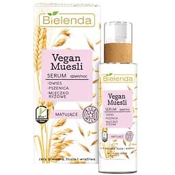 Матуюча сироватка для обличчя Bielenda Vegan Muesli пшениця, овес, рисове молоко, 30 мл