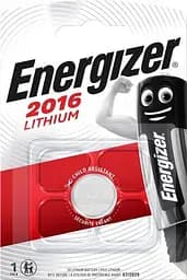 Батарейка ENERGIZER CR2016 Lithium уп. 5 шт. отрывной (цена за упак.)