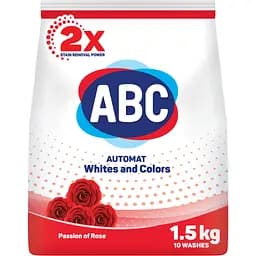 Стиральный порошок АВС Розовая страсть для белый и цветных вещей автомат 1.5 кг