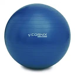 М'яч для фітнесу (фітбол) Cornix 65 см Anti-Burst XR-0021 Blue - мініатюра 2