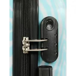 Валіза маленька Worldline Airtex 809 Zebra полікарбонат 55×39×20 см 35 л Блакитна - мініатюра 2