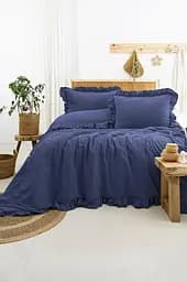 Постільна білизна Saloni Lacivert Варена Бавовна Saheser pbe0051761
