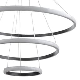 Люстра Brille стельова підвісна в хол LED BR-951S/3 78W WW BK - мініатюра 3