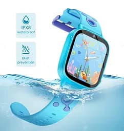 Дитячий смарт годинник Lemfo M03 з GPS трекером, 4G SIM картою, відеодзвінком, прослуховуванням, 16GB пам’яті, 26 іграми, камерою та ліхтариком Рожевий  - мініатюра 12