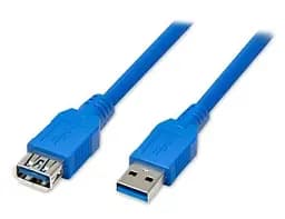 Кабель USB 3.0 AM - USB AF, 0.8 м, синій, Atcom (11202)