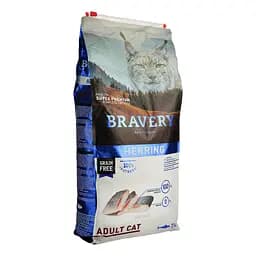 Сухий корм для котів Bravery Herring Adult Cat з оселедцем 7 кг (0661 BR HERR _7KG) - мініатюра 3
