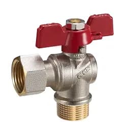 Кран з накидною гайкою кульовий Zegor FNL11 кутовий 1/2" ВН PN40 30412