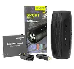 Бездротова Bluetooth колонка Zealot S16 стереозвук HiFi (Чорний) - мініатюра 10