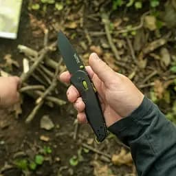 Складаний ніж SOG Aegis AT, Tanto Чорний - мініатюра 7