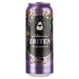 Напиток сброженный Збітєнь Золотоніський С яблоком и черной смородиной, 5%, 0,5 л (797386)