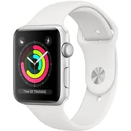 Смарт-годинник Apple Watch Series 3 GPS 42mm Silver Aluminium Case with White Sport Band (MTF22) [35445]