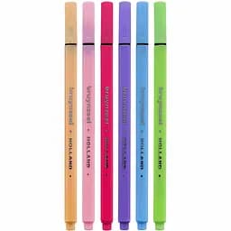 Набір лінерів FINELINER Pastel 6 кольорів Bruynzeel - мініатюра 2