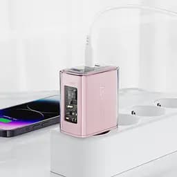 МЗП Acefast A45 Exploration series PD65W GaN (1USB-A/2C) Cherry blossom - мініатюра 3