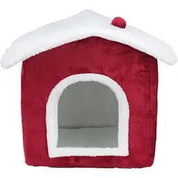 Домик-лежак для собак Trixie Рождественский Nevio 35х45х38 см красный (92407_Christmas)