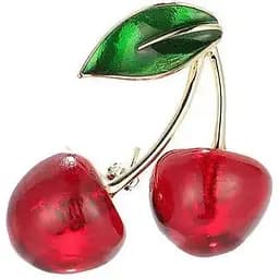 Брошь Вишни желтый метал (84946818)