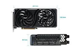Відеокарта Palit RTX 5060 8GB Infinity 2 OC (NE75060V19P1-GB2063L) (GDDR7, 128 bit, PCI-E v5.0 x16) - мініатюра 4