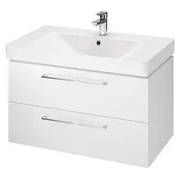 Тумба для ванної кімнати Cet В389 Cersanit Тумба Lara з раковиною Mille 80 см Білий S801-361 30412