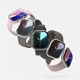 Чохол Ringke Slim 2 шт. Clear/Matte Black для Apple Watch 10 (46мм) - мініатюра 4