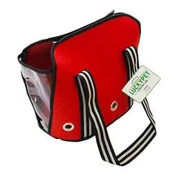 Сумка-переноска Lucky Pet Фортуна №1, 43х23х34 см, красная