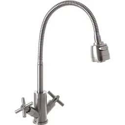 Кухонный смеситель с гибким изливом Mixxus DVE 011 (SS2823)