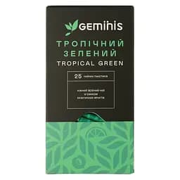 Чай зеленый Gemini Тропический 50 г (25 шт. х 2 г)