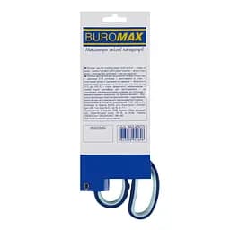 Ножиці Buromax з асиметричними гумовими ручками 215 мм сині (BM.4503) - мініатюра 2