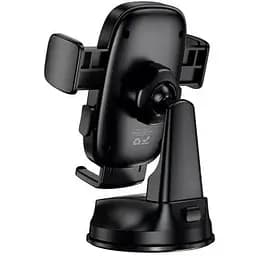 Автодержатель Borofone BH132 Follower one-button car holdercenter console черный