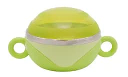 Тарілка глибока з нержавіючої сталі Baby Team, з кришкою і ручками, 240 мл, зелений (6092)