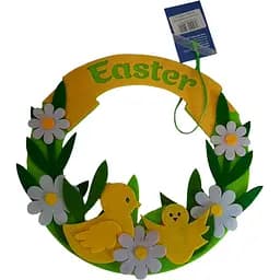 Вінок Аплі Краплі Великодній №1 курчата з фетру