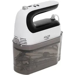 Міксер Adler AD 4229 ручний/ 600Вт/ 9 швидкостей/ Turbo/ контейнер для аксесуарів/ білий - мініатюра 6