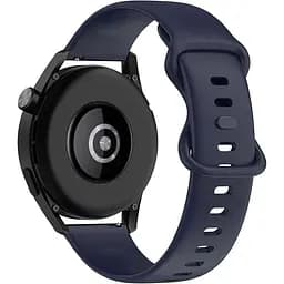 Силіконовий ремінець для смарт-годин BeWatch Amazfit універсальний 20 мм Темно-синій (101N3L06.2)