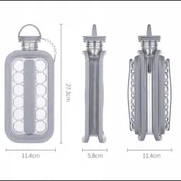Силіконова форма для льоду на 17 кульок пляшка для льоду ICE CUBE TRAY - мініатюра 4