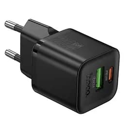 Сетевое зарядное устройство Hoco N65 Ingenious PD20W+QC3.0 charger(EU) Черный