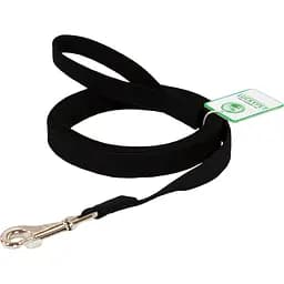 Повідець брезентовий Lucky Pet, шитий, 120х2,5 см, чорний