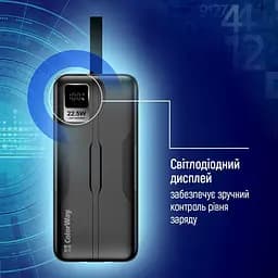 Універсальна мобільна батарея ColorWay Digital Display 50000mAh Black (CW-PB500LPC5BK-PDD) - мініатюра 6