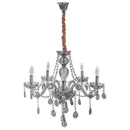 Люстра свічка Brille підвісна кришталева E14 40W BK (BCL-688S/5)