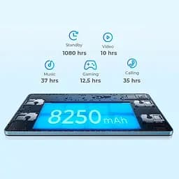 Планшет Oukitel OT5S 6/ 256 GB дисплей 12" акумулятор 8250 мА·год блакитний - мініатюра 4