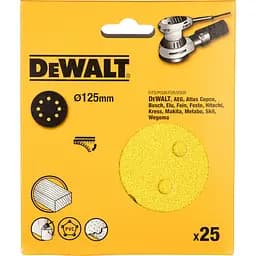 Шлифовальный лист DeWalt для эксцентриковых шлифмашин DW423/ES55, 240 мкм 125 мм 25 шт. (DT3117XM)