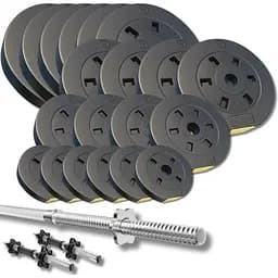 Набір зі штангою та гантелями Besport PowerPro 112кг (гриф 218см)