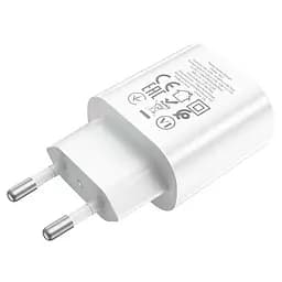 Мережевий зарядний пристрій Hoco N22 Type-C PD 25W білий - мініатюра 3