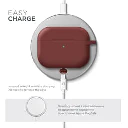 Силіконовий чохол для навушників Apple AirPods Pro 3, Hang Case, коричневий, ультратонкий захисний кейс товщиною 2 мм, захист від подряпин, пилу та ударів, компактний, з карабіном для кріплення, ArmorStandart (ARM88283) - мініатюра 7