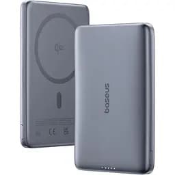 Зовнішній акумулятор Baseus PicoGo Ultra Slim Qi2 10000mAh 27W Gray (E0027200) [152274] - мініатюра 2