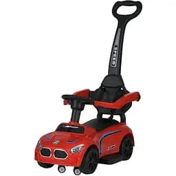 Дитяча каталка-толокар Bambi Racer M 5785-3 з батьківською ручкою червоний